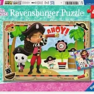 05710 - Puzzle 2x24 pezzi - Gabby, la festa dei pirati - dai 4 anni